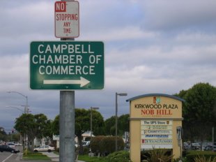 Campbell Chamber of Commerce Sign